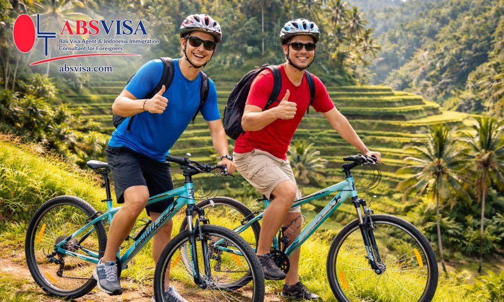 Cycling in Ubud Bali