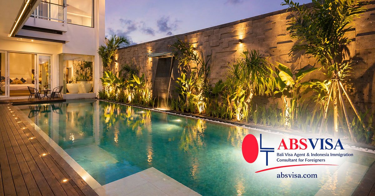 Modern Bali villa with pool highlighting accommodation as the largest living expense in Bali