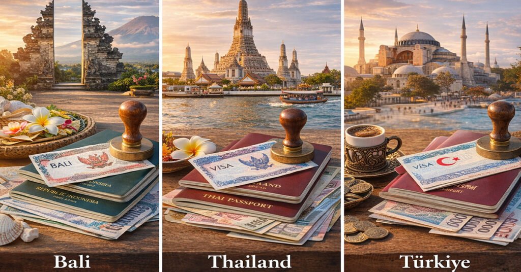 Bali vs Thailand Visa Turkiye Comparison