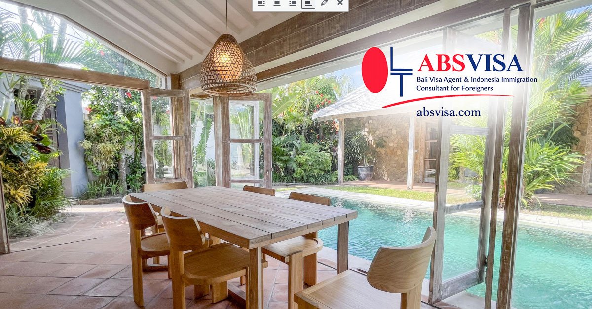 Visiting rental property in Bali checking water pressure, internet speed, noise level, and furniture condition