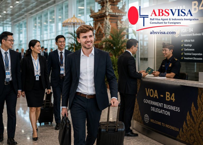 Indonesia B4 Government Business Visa on Arrival