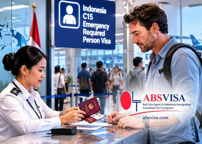 Indonesia C15 Emergency Required Person Visa