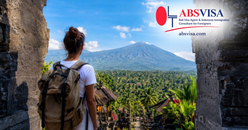 Create a horizontal, ultra-realistic photo with no text. Theme: Moving from Spain to Bali: Visa and Immigration Guide Show real people No text, no logos, no branding, no watermark, jangan sedang konsultasi, pilih gaya yang lain lebih menarik! jika seandainya ada cewek maka dia pakai baju kaos yang warna bebas sesuai dengan theme, jika ada cowok, bajunya bebas, dan lain-lain